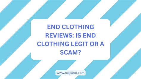 is end clothing a scam